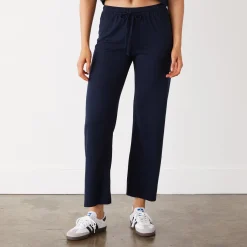 MONROW Organic Jersey Crop Pant DARKNAVY Discount